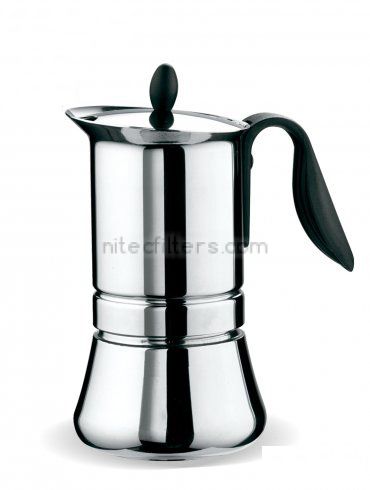 Aluminium coffee maker LADY INDUCTION for 6 cups, code K911