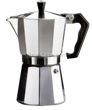 Aluminium coffee maker PEPITA for 6 cups, code K902