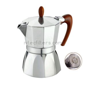 Aluminium coffee maker MAGNIFICA for 6 cups, code K973