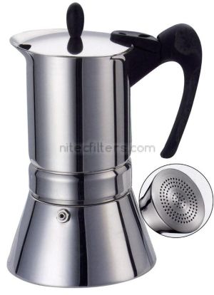 Aluminium coffee maker VIP INOX for 6 cups, code K913