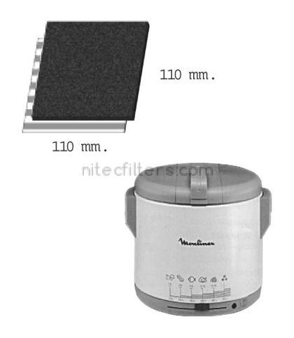 Anti-odour filter for fryer NITEC, code F09