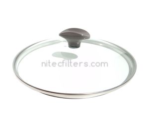 Glass lid BIANCA, diameter 18 cm., code D308