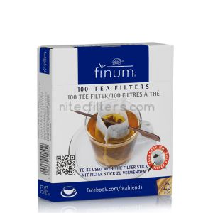 Paper tea filter FINUM CUP size + STICK, code CH12